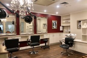 Hair salon at Courtlands Aged Care in North Parramatta.